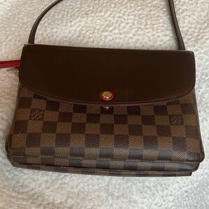 Louis Vuitton Brown Checkered Crossbody Bag